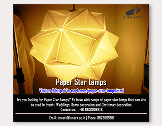 Paper Star Lamps